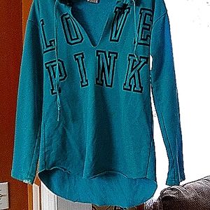 Pink  turquios blue sweat shirt XS